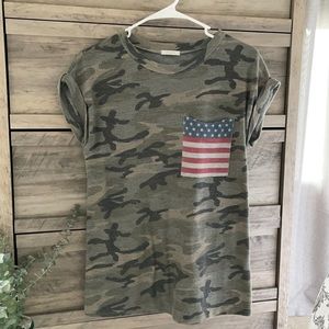 American Flag Camo Shirt